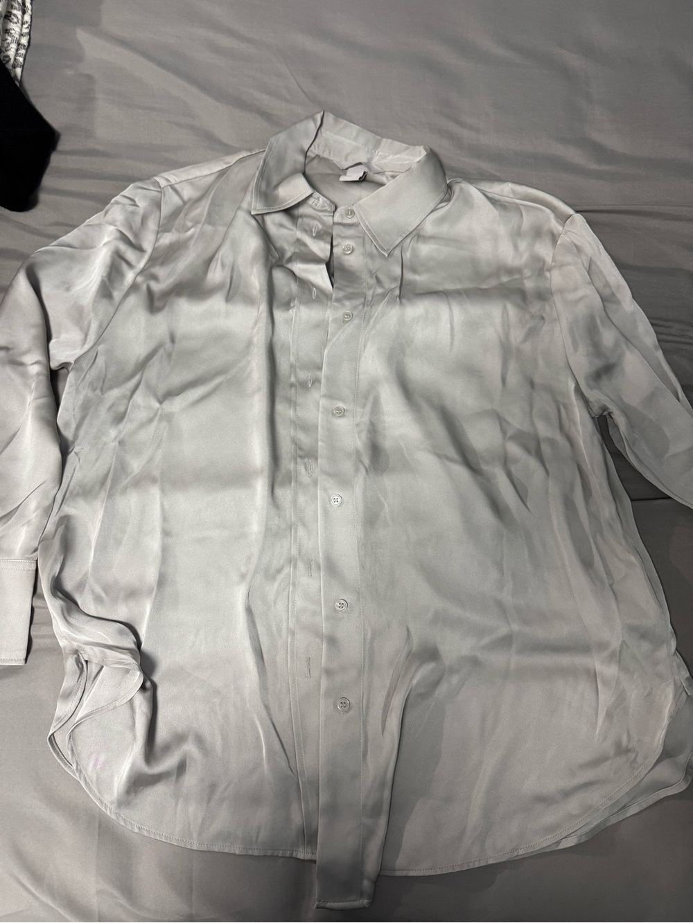 H&M Grey/Green Women’s Button-Up Shirt